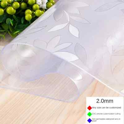 #ad #ad 1.5mm Soft Glass Tablecloth PVC Transparent Waterproof Table Cover Tablecloth $141.48