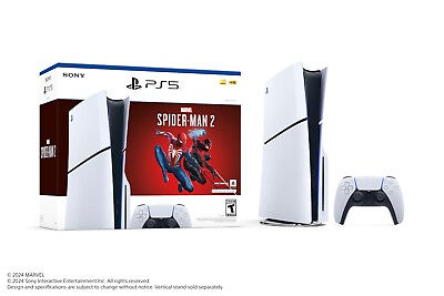 #ad NEW PlayStation®5 Slim Marvel Spider Man 2 Bundle Disc Edition ✅SHIPS FAST✅ $589.99