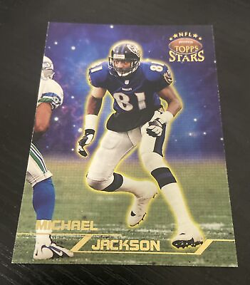 #ad Michael Jackson #39 1998 NFL Topps Stars Gold #’d 1999 Ravens $3.95