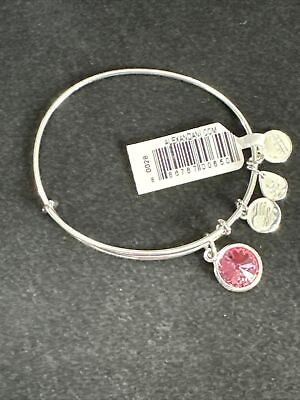 #ad Alex And Ani October Birthstone Silver Expandable Bangle A09EB249S $14.97