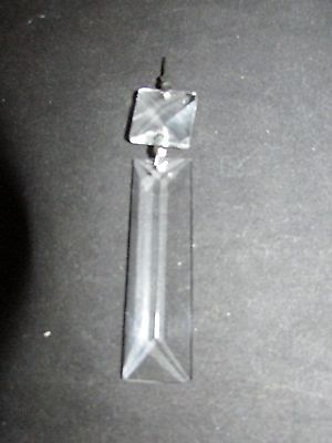 #ad 12 AAA 30 % LEAD CRYSTAL SQUARE PRISM CHANDELIER LAMP PARTS 3 7 8 quot; COLONIAL S $29.97
