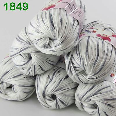 #ad Sale New Lot 6ballsx50g Soft Cashmere Silk Velvet Children Hand Knitting Yarn 49 $19.94