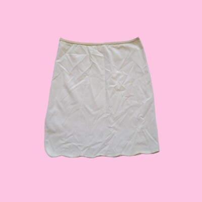 #ad Vintage White Slip Skirt $15.00