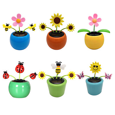 #ad Solar Powered Dancing Flower Eco friendly Solar Powered Dancing Bee Flower Toys $8.72