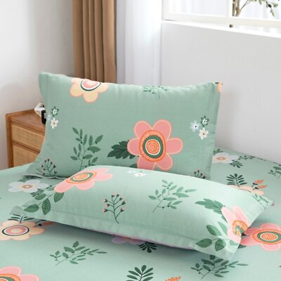 #ad Cotton Pillowcase Household Bedding Pillow Cover Printing Pillow Case Cover 2pcs $94.29