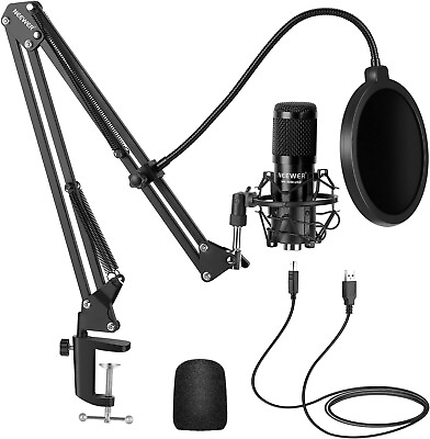 #ad #ad For PC Kit with Adjustable Mic Cardioid Condenser Professional Microphone Combo $28.50