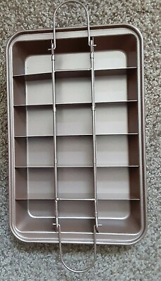 #ad Brownie Pan with Dividers Nonstick Brownie Pans and Cutters Make 18 Pre Cut Bro $22.00