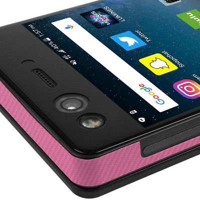 #ad Skinomi TechSkin Pink Carbon Fiber Skin amp; Screen Protector for ZTE Axon M $24.89