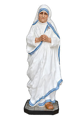 #ad Saint Mother Teresa Of Calcutta Fiberglass Statue Cm. 150 5905#x27;#x27; $3542.16