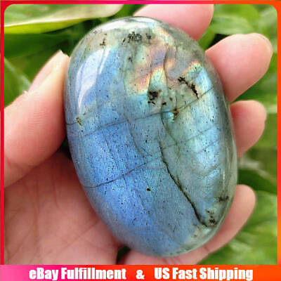 #ad Natural Labradorite Quartz Crystal Polished Tumbled Stone Energy Specimens Reiki $8.73