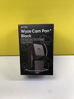 #ad WYZE Cam Pan v3 Indoor Outdoor 1080p Wi Fi Smart Home Security Camera Black NEW $37.50