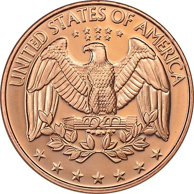#ad 1 oz Copper Round U.S. Quarter $2.75
