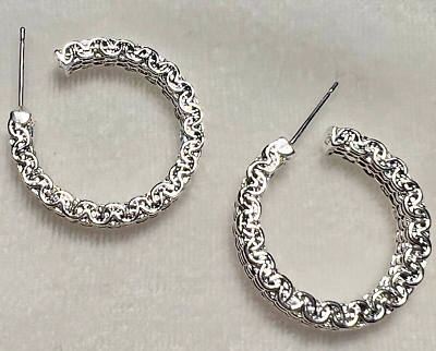 #ad 925 Sterling Silver Small Hoop Earrings Stud Jewelry Fine Jewelry Round Womens $14.99