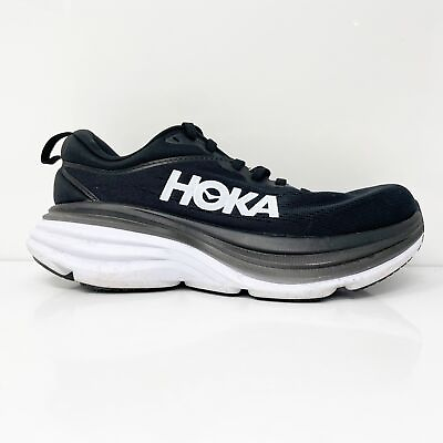 #ad Hoka One One Womens Bondi 8 1127954 BWHT Black Running Shoes Sneakers Size 5.5 D $92.99