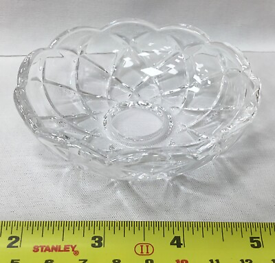 #ad #ad Fine Crystal Chandelier Bobeche 4quot; Diameter x 23mm Center Hole No Pins 9094 $9.99