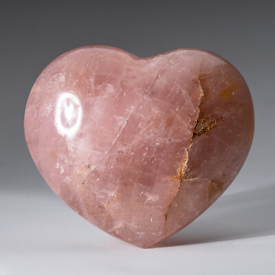 #ad Genuine Polished Rose Quartz Large Heart from Brazil $115.00