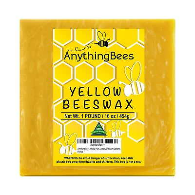 #ad Anything Bees Yellow Handmade 100% Organic Beeswax Blocks Bricks Natural Premium $94.44