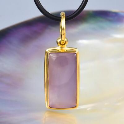 #ad Pendant Purple Chalcedony amp; Vermeil 18K Gold plated over Sterling Silver 6.41 g $99.00