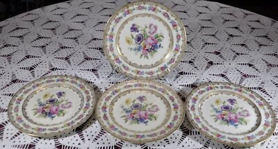#ad Paul Muller Bavaria THE AUGUSTUS REX 8.5quot; Luncheon Plate Set of 4 $90.00
