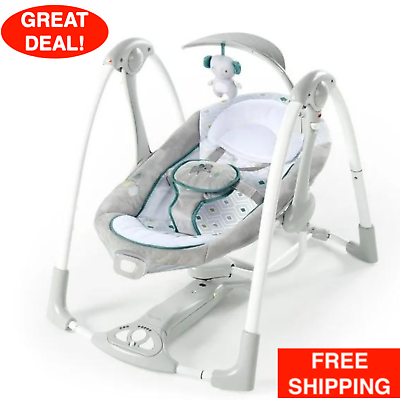 #ad 2 In 1 Portable Vibrating Baby Swing Nash Toddler Infants Babys Bedside Sleeper $88.99