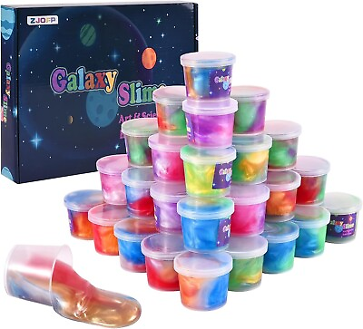 #ad Kids Party Favors Galaxy Slime Kit 30 Pack Bulk Rich Colorful Putty Toy $20.00