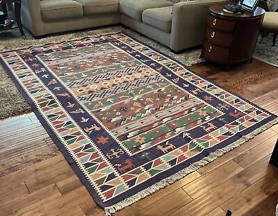 #ad FF Misc 6x9 Hand Knotted Rug $300.00