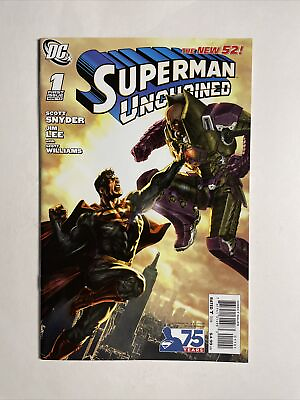 #ad Superman Unchained #1 2013 9.4 NM DC High Grade 1:25 Lex Luther Variant Cover $20.00