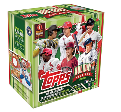 #ad 2023 Topps Baseball Factory Sealed Holiday Mega Box 100 Cards Factory Sealed $23.99