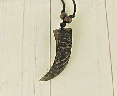 #ad Natural Brown Horn Crafted Ethnic Tribal Tibetan Pendant Necklace 02 $27.67