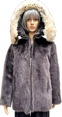 #ad Martin Victor Furs Womens Vintage Alaskan Fur Parka Jacket Size Med $297.47
