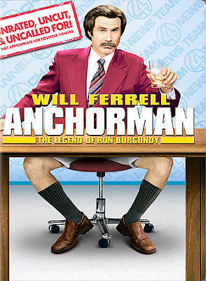 #ad Fastshipping🇺🇲Anchorman DVD 2004 Extended Edition Full Frame New $9.99