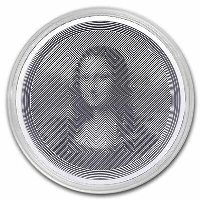 #ad 2021 Mona Lisa ICON 1 oz .999 Silver $5 coin TOKELAU Leonardo Da Vinci Art NEW $44.99