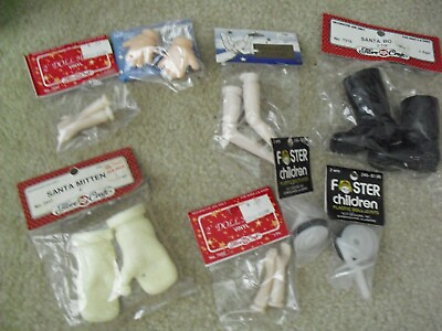 #ad Lot of Vintage Plastic and Vinyl Doll Parts Arms Legs Boots More NIP $22.00
