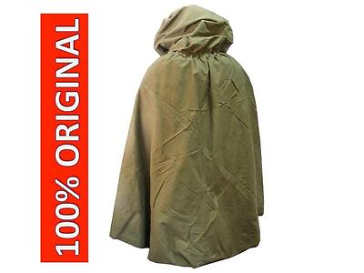 #ad Military Russian Army Soviet Soldiers Cloak Tent Poncho Hooded Rain Coat USSR $65.00