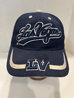 #ad Las Vegas Navy Blue Hat Adjustable Strap Dad Embroidery Clean Preowned $12.99