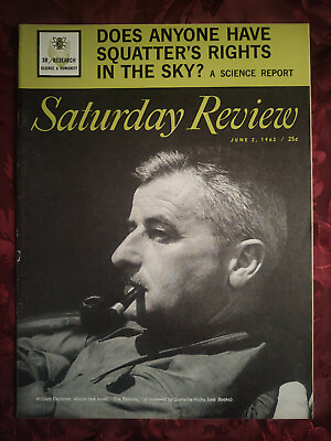 #ad Saturday Review June 2 1962 WILLIAM FAULKNER THE REIVERS A. L. ROWSE $9.60