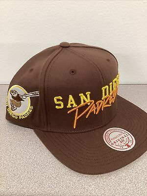 #ad San Diego Padres Mitchell amp; Ness MLB Team Tagged Snapback Hat Cap New $27.45