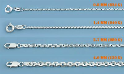 #ad Solid 925 Sterling Silver Italian Anchor Link Cable Chain Necklace Made in Italy $85.32