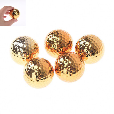 #ad sports Competition golden diameter golf plating novel golf ball about 42.7mm $8.27