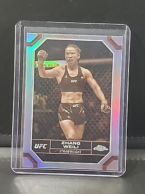#ad 2024 Topps Chrome UFC #200 Zhang Weili Sepia Refractor $2.99