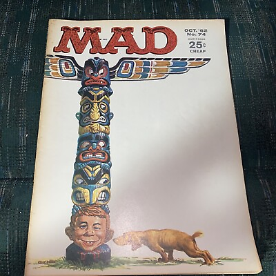 #ad Mad Magazine #74 October 1962 Excellent Condition High Grade $40.00