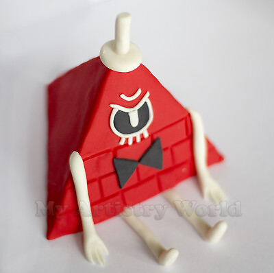 #ad Edible 3D Gravity Falls series Bill Cipher cake topper happy or angry character $40.00