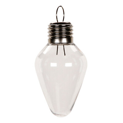 #ad Darice Christmas Clear Plastic Light Bulbs Ornaments 100mm 75ct w $119.99