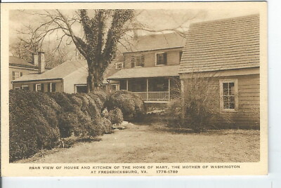#ad CJ 237 VA Fredericksburg Home of Mary Washington#x27;s Mother White Border Postcard $15.00