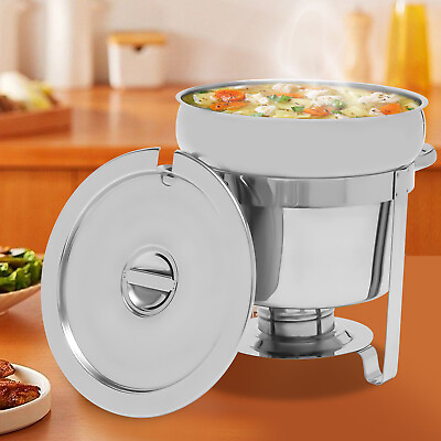 #ad 11L Commercial Soup Chafer Chafing Dish Stainless Steel Food Warmer Pot with Lid $63.84