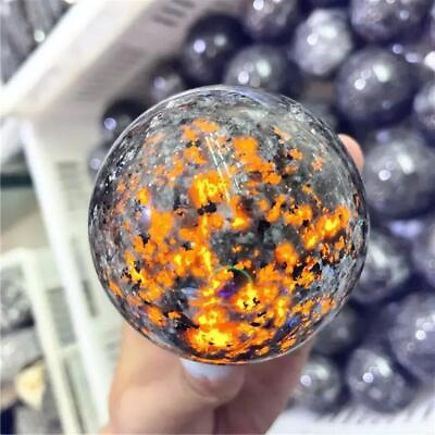 #ad New Crystal Ball Natural Stone Yooperlite Powerful Chakra Energy Wicca Crystals $10.00