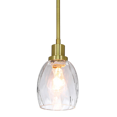 #ad #ad Brass Pendant Lights Modern Glass Single Kitchen Pendant Lighting Over Island $43.99