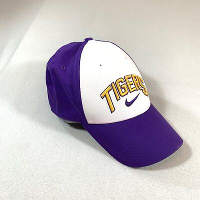 #ad Nike legacy 91 LSU Tigers center swoosh baseball cap hat Dri fit large XL $19.00