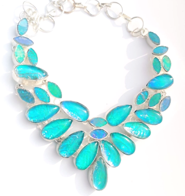 #ad Australian Triplets Opal Gemstone 925 Sterling Silver Handmade Jewelry Necklace $29.66