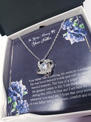 #ad In Loving Memoery Of Your Father Necklace 18quot; 4quot; $21.78
